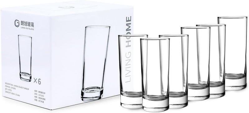 Cuisine Art High Ball Glass, 300ml, Transparent, 6 Pieces - Image 2